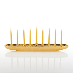 Nest Menorah Gold