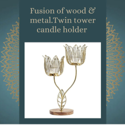 Twin tower candle holder